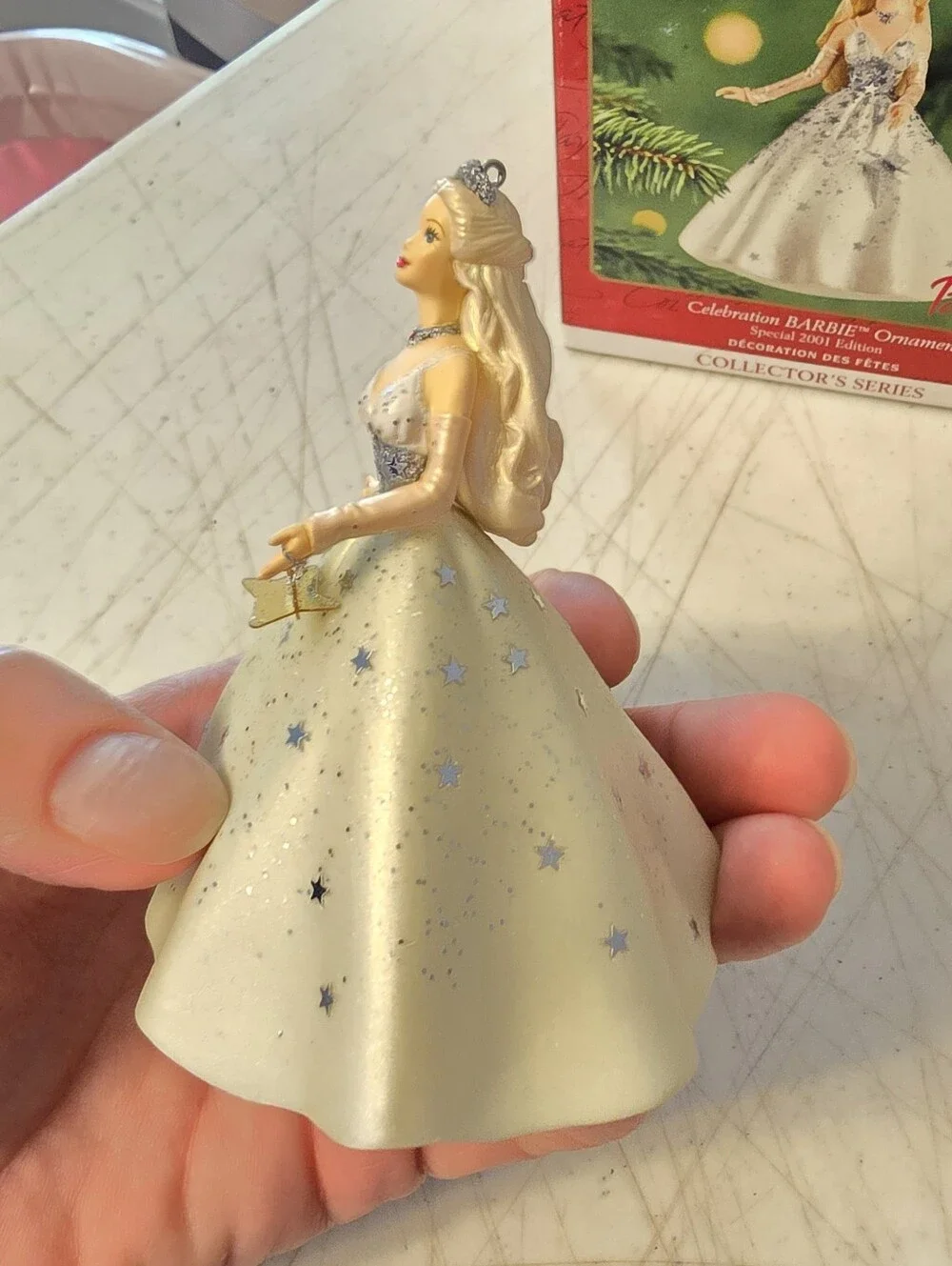 2001 Hallmark Keepsake Celebration Barbie Ornament Special Edition 2nd in Series